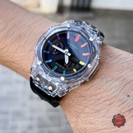 G-SHOCK Custom GA-2100 Hublot Style Jellybeans Rainbow