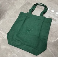 Rolex dark green tote bag 勞力士深綠絨布袋