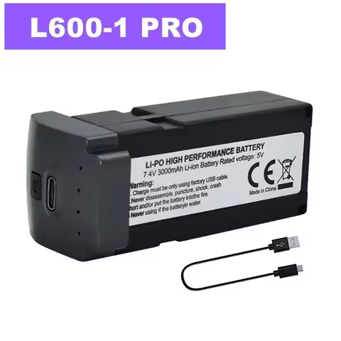 For LYZRC L600-1 PRO Drone Battery 7.4V 3000MAH For L600PRO Quadcopter BatterIes 4K Plane 5G Aircraf