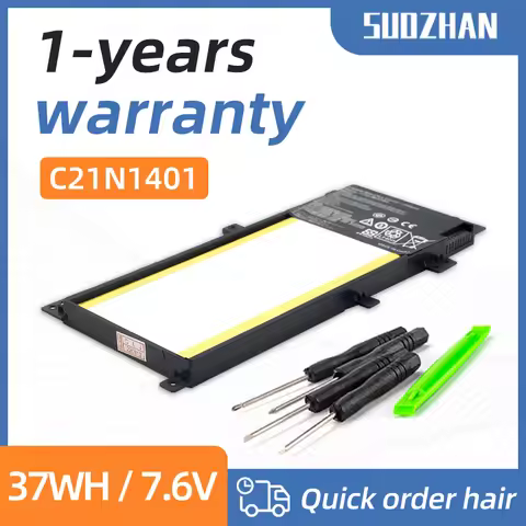 SUOZHAN Battery C21N1401 For Asus X455L X455LA X455LD X455LJ A556U Y483L Y483LD A401 X455/LF 7.6V 37