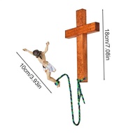 Bungee Jesus Crucifix Wall Art Decor Jumping Jesus Resin Figurine Decorative Jesus Resin Craft Statu