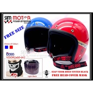 MS88 Helmet [Tali Tulisan Merah] mhr sgv Magnum Helmet ms 88 helmet ms helmet ms 88 topi sgv mhr