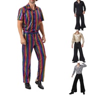 【VARTH】70s Disco Costume Cosplay Costumes Vintage Men Music Party Outfits