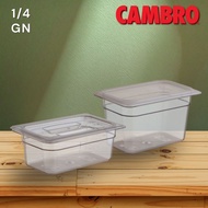 Cambro Clear Food Pan NSF Gastronom GN Pan Polycarbonate 1/4 Buffet Food Container Buffet Tray Set