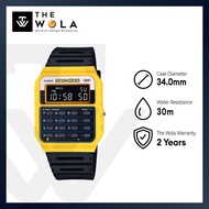 (2 Years Warranty) Casio 45th PAC-MAN anniversary CA-53WPC-1B Men Digital Watch Black Resin Strap