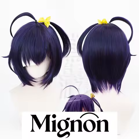 Love, Chunibyo & Other Delusions! Takanashi Rikka Cosplay Wig Black Purple Halloween Gift