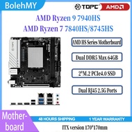 TOPC AMD Ryzen HS Series Motherboards R7 7840HS/8745HS R9 7940HS 2*DDR5 2*PCIe4.0 2*2.5G LAN Perform