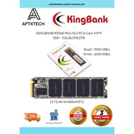 {READY STOCK} KINGBANK KP260 / KP260 PLUS M.2 SSD GEN4*4 512GB/1TB #3 YEAR WARRANTY