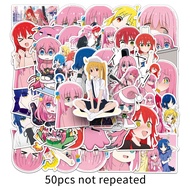 50PCS BOCCHI THE ROCK ! Anime Kawaii Pink Girl Cute Sticker Cartoon Guitar Car Laptop Motorcycle Pho