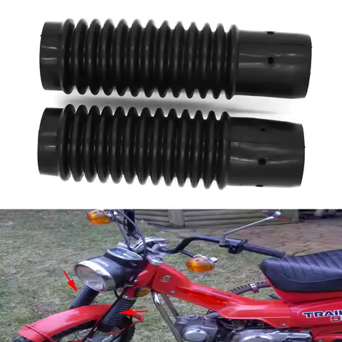 Motorcycle Rubber Front Fork Gaiters Shock Absorber Boots Dust Cover For Honda S90 Super 90 CT90 CT1