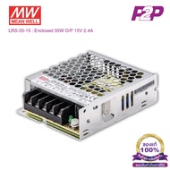 LRS-35-15 : Switching power supply 350W 5VDC 60A - Meanwell พาวเวอร์ซัพพลาย by pik2pak.com