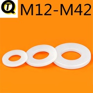 Nylon Gasket M12-M42 Ultra-Thin Flat Gasket Round Plastic Gasket White Extra Thick Flat Gasket Insul