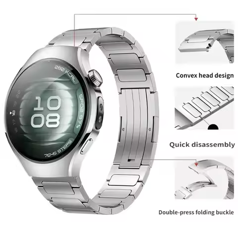 22mm Titanium Alloy Strap for Huawei Watch 5/GT5 4 3 2 Pro Garmin Forerunner 970 965 Bracelet Band A