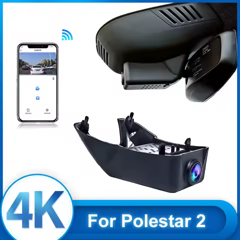 For Volvo Polestar 2 2020 2021 2022 Front and Rear 4K Dash Cam for Car Camera Recorder Dashcam WIFI 