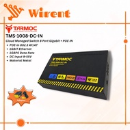 Tarmoc TMS-1008-DC-IN | Smart Switch Cloud Managed 8x Gigabit + POE IN AF/AT Metal Case Iron Casing