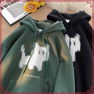 【M-8XL】Cat Print Men's and Women's Casual Oversized Hoodie Long Sleeved Pullover Couple Hoodie Fashi