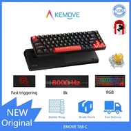 KEMOVE T68C Magnetic Switch Mechanical Keyboard RT Adjustable RGB Lighting Gaming Keyboard