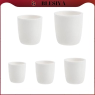 [Blesiya] 99% Al2O3 Alumina Cylindrical Lab Crucible Melting Pot Container 200ml