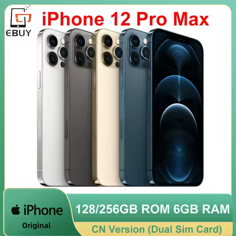 Apple iPhone 12 Pro Max Original 6.7" Smartphone Retina OLED 128/256GB ROM 6GB RAM Face ID NFC 5G Mo