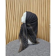 MOYIF HIJAB SQUARE VEIL WITH BLACK GOLD RIBBON