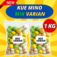 1 KG PAKET MIX VARIAN MINO NOPIA VARIAN RASA DURIAN PANDAN COKLAT DAN GULA JAWA