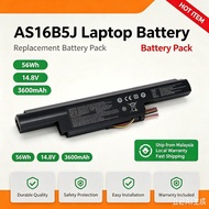 AS16B5J AS16B8J Laptop Battery with acer Aspire E5-575G 15.6" Series