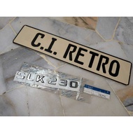 NEW ORI SLK230 SLK 230 R170 R171 ELMBLEM REAR BOOT BADGE LOGO STICKER MERCEDES BENZ