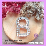 pin B Bros baju brooch dada signature bross hijab branded mutiara permata premium