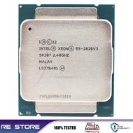 ใช้ใน E5 Xeon 2620 V3 LGA 2011-3เครื่องประมวลผลซีพียู SR207 2.4Ghz 6 Core 85W E5เมนบอร์ด X99รองรับ26