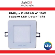 Philips DN024B 4" 10W SQ LED Downlight /3000K(WW) / 4000K(NW) / 6500K(CW)