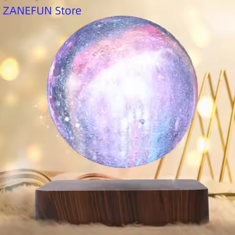 Magnetic Levitating Galaxy Ball Lamp Levit Floating Sphere Desk Lamp Office Home Decoration Creative