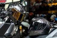 BRG Helmets รุ่น BR-22 Carbon  หมวกกันน็อคคาร์บอน มีแว่นกันแดด XL 61-62 Black Carbon