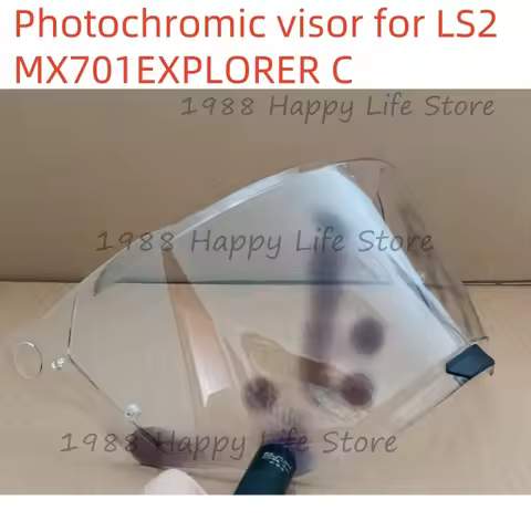 Photochromic Visor for LS2 MX701 EXPLORER C Motorcycle Helmet Replacement Lens Glass Shield Windshie