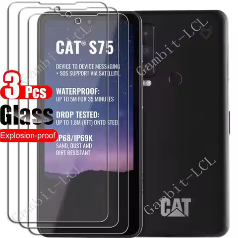 1-3PCS 9H Tempered Glass For Caterpillar Cat S75 Protective Film On CaterpillarCatS75 CATS75 S 75 6.