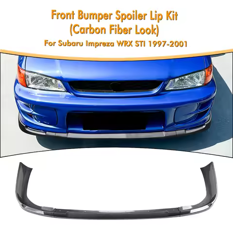 Front Bumper Spoiler Lip Lower Splitter For Subaru Impreza WRX STI 1997-2001