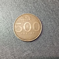 Uang koin kuno logam 500 Rupiah Tembaga 1997