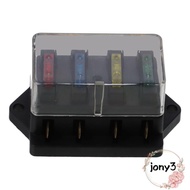 JONY 1set Fuse, Copper Black Blade Fuse Board Box, Car Assessories Parts Automotive Fuse Block For C