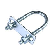 [U-Shaped Bolt] M8 Whole Set Galvanized U-Shaped Bolt U-Shaped Screw U-Shaped Pipe Clamp Pipe Holdin