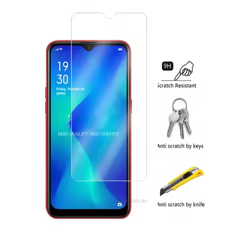 Tempered Glass For Oppo A1K Glass Screen Protector 2.5D 9H Premium Tempered Glass Protective Film Fo
