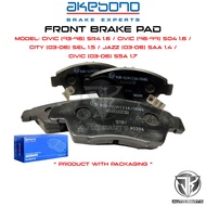 AKEBONO FRONT BRAKE PAD CIVIC / CITY / JAZZ (AN-376WKP)