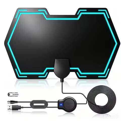 HD 8K 4K 1080P Indoor Digital TV Antenna 25DB HDTV Antena 500 Miles DVB-T DVB-T2 Cable TV Antena UHF
