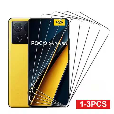 1/2/3PCS 9H HD Tempered Glass Protector for POCO X8 Pro Max X7 X6 X5 X4 X3 F7 F6 F5 GT Screen M7 M6 