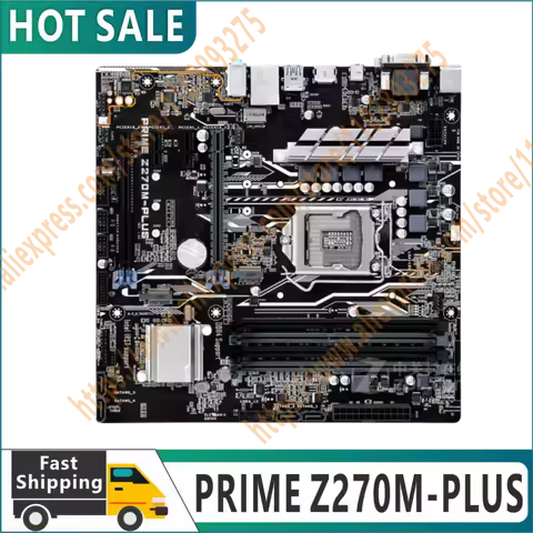 100% test PRIME Z270M-PLUS original desktop 270 Z270M DDR4 64GB motherboard LGA 1151 i7/i5/i3 USB3.0