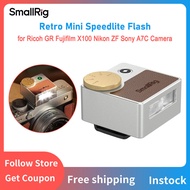 SmallRig Retro Mini Speedlite Flash for Ricoh GR Fujifilm X100 Nikon ZF Sony A7C Lightweight Camera 