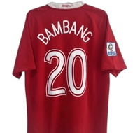 Original Bambang Pamungkas #20 Timnas Indonesia National Team Home AFF 2008 Garuda Red Original Auth