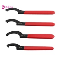 Coilover Wrench, Hook Wrenches Tools Set Shock Spanner Wrench Set C-Shape Spanner Adjustable Spanner