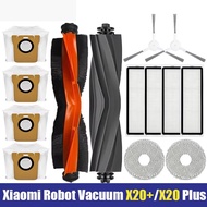 For Xiaomi Robot Vacuum X20+ / X20 Plus / C102 Cleaner Accessories Main Side Brush Filter Mop Dust B