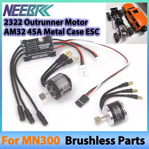 1/12 RC Car Crawler MN300 2322 2600KV 3500KV Brushless Motor AM32 45A Metal ESC Original Plug for Ta