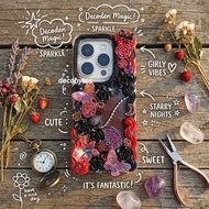HP (decobytos) PRE-ORDER Decoden Phone Case Casing 田Fancy Goth For All Types Handmade Deco Cream 3Dh