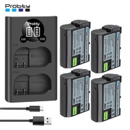 EN-EL15C EL15C EN EL15 Battery + LED Charger for Nikon D500, D610, D750, D800, D810, D850, D7000, D7